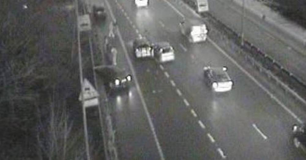 Hour long delays on the M602 following three-car collision - www.manchestereveningnews.co.uk