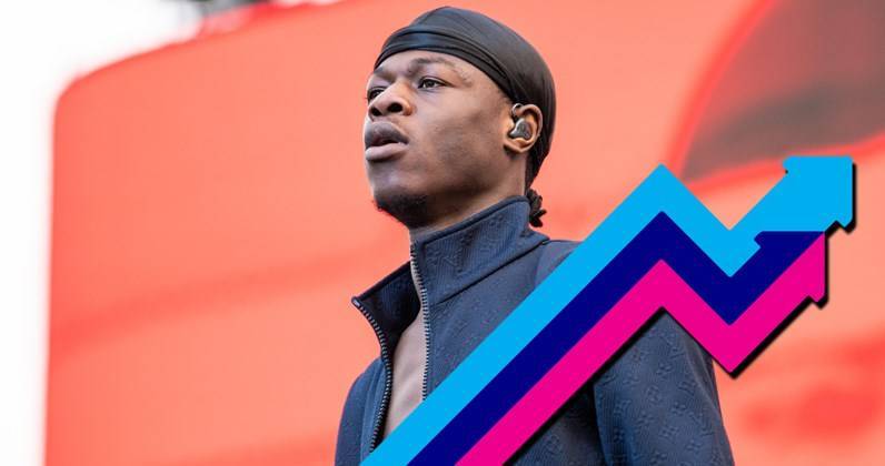 J Hus claims Number 1 and 2 with songs from his new album Big Conspiracy on the Official Trending Chart - www.officialcharts.com - Britain - London