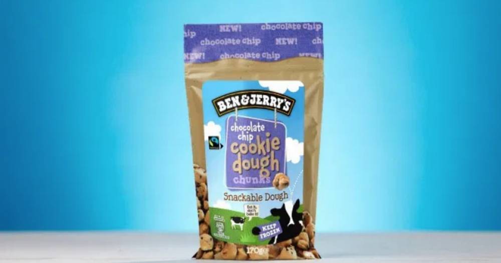 Ben &amp; Jerry's are now selling bags of the cookie dough chunks - www.ok.co.uk