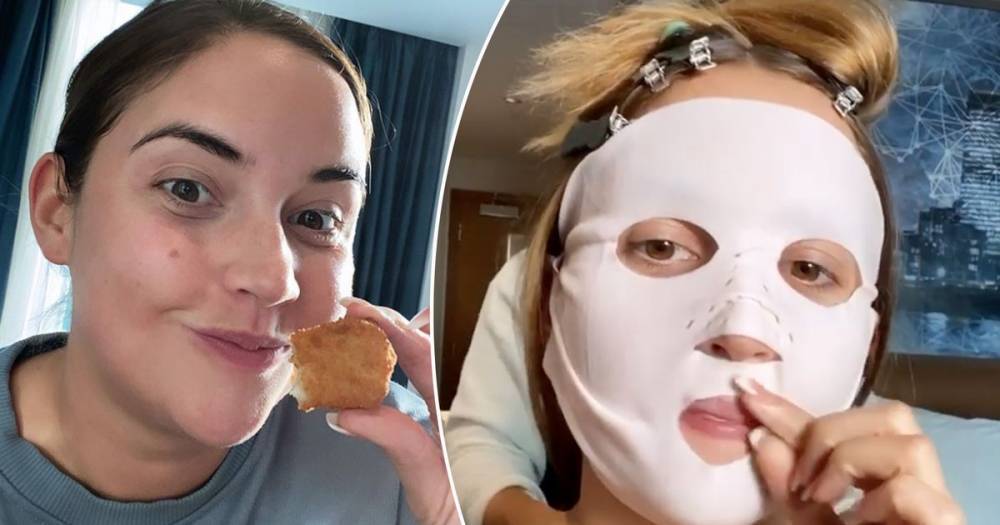 Jacqueline Jossa shares hilarious videos of herself getting ready for the National Television Awards - www.ok.co.uk