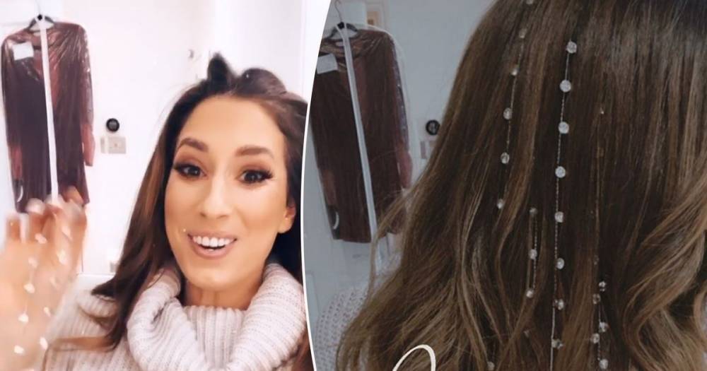 Stacey Solomon shows off dazzling diamond hairstyle for the National Television Awards - www.ok.co.uk