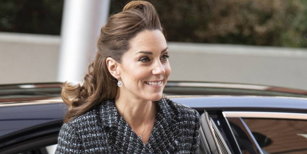 Kate Middleton Rewore Her Favorite Tweed Skirt Suit to Evelina London Children's Hospital - www.elle.com