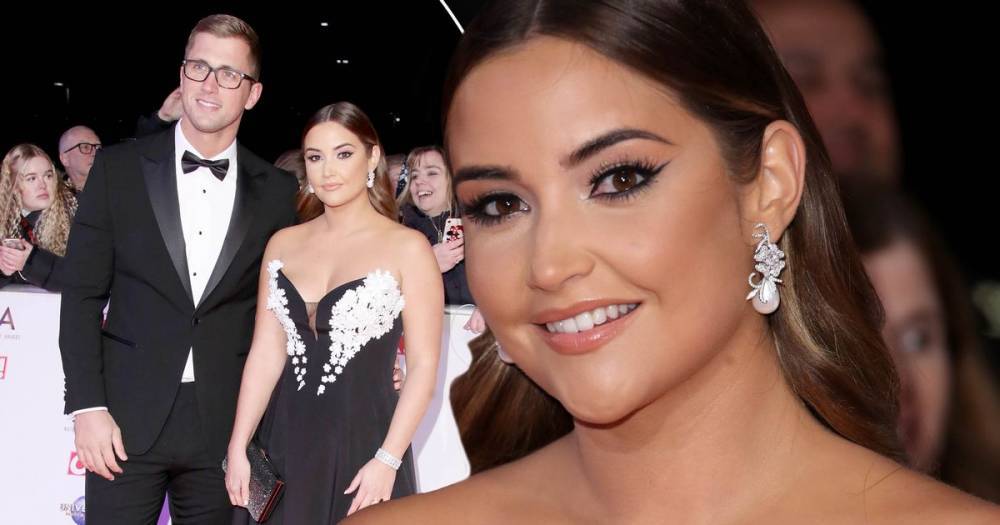 NTAs 2020: Jacqueline Jossa stuns in thigh-high split gown as she steps out with husband Dan Osborne - www.ok.co.uk