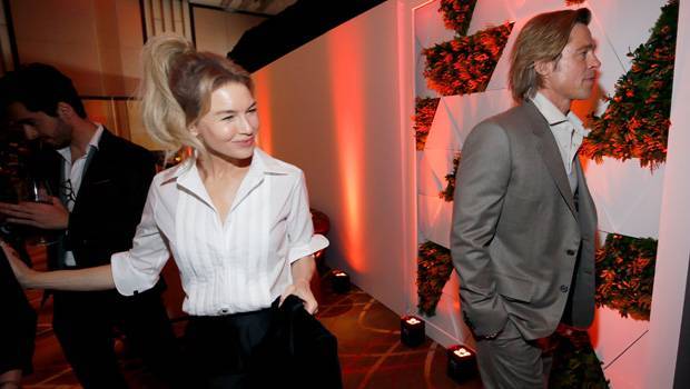 Brad Pitt Appears To Dodge Renée Zellweger At Oscars Nominees Luncheon — See Pic - hollywoodlife.com