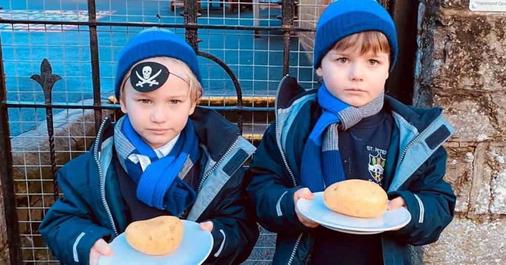 Dad's fury after sons served plain baked potatoes every day at school because of allergies - www.dailyrecord.co.uk
