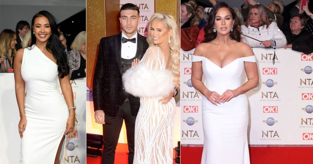 Molly-Mae Hague, Vicky Pattison and Maya Jama channel their inner brides in 'winter white' for the NTAs - www.ok.co.uk - Hague