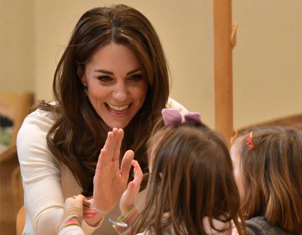 Kate Middleton Serves Up Breakfast and Smiles During Preschool Visit - www.eonline.com - London
