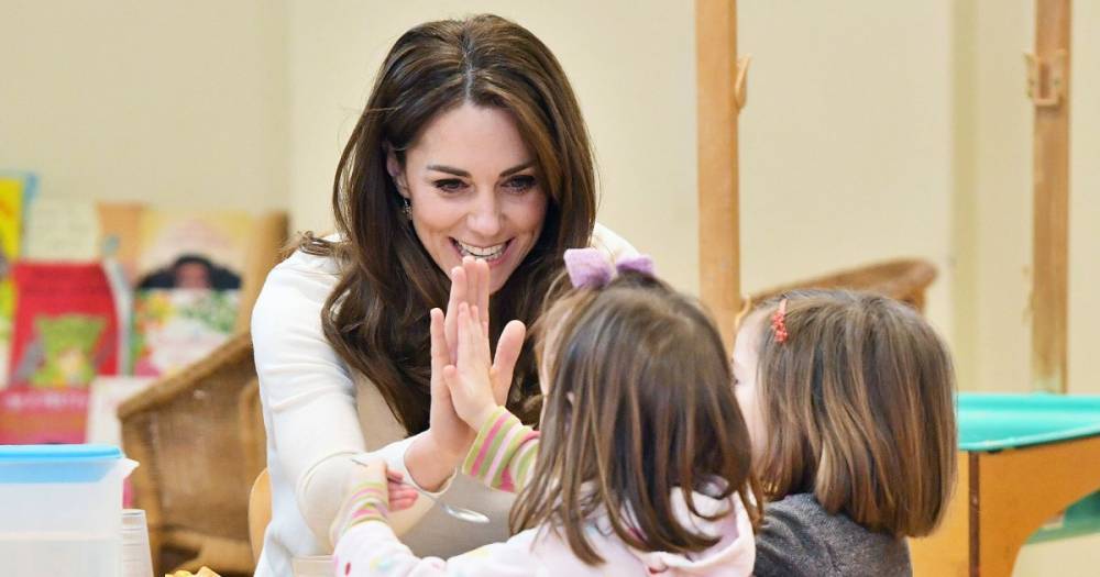 Duchess Kate Serves Breakfast at Preschool in Solo Royal Engagement: See Pics! - www.usmagazine.com - county Early