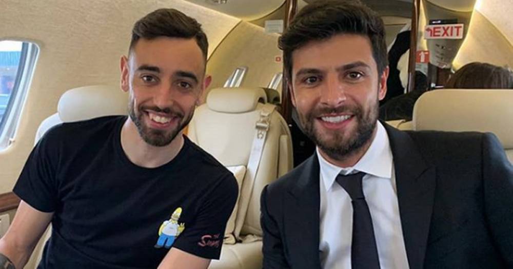 Bruno Fernandes pictured on private jet ahead of Manchester United medical - www.manchestereveningnews.co.uk - Britain - Manchester - Lisbon