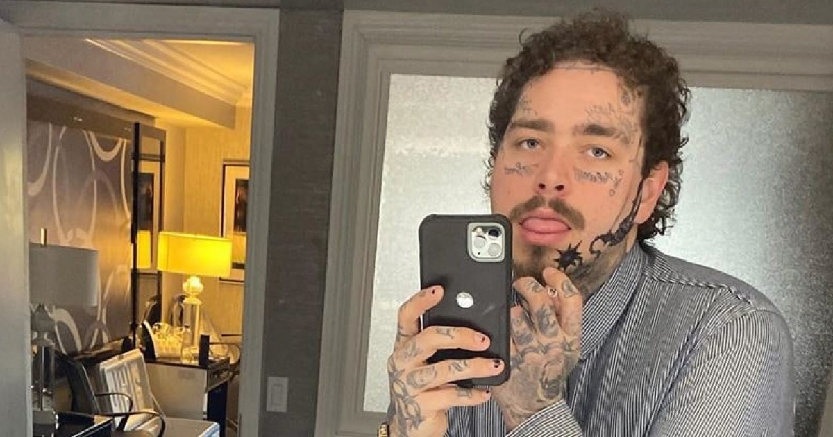 The Internet Has Drastically Conflicting Opinions About Post Malone’s Massive New Face Tattoo - www.usmagazine.com - New York
