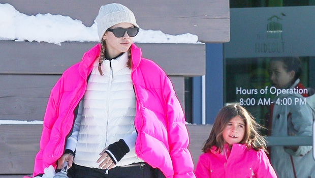 Sofia Richie Twins With Penelope Disick, 7, On The Bunny Slopes In Matching Pink Ski Gear - hollywoodlife.com