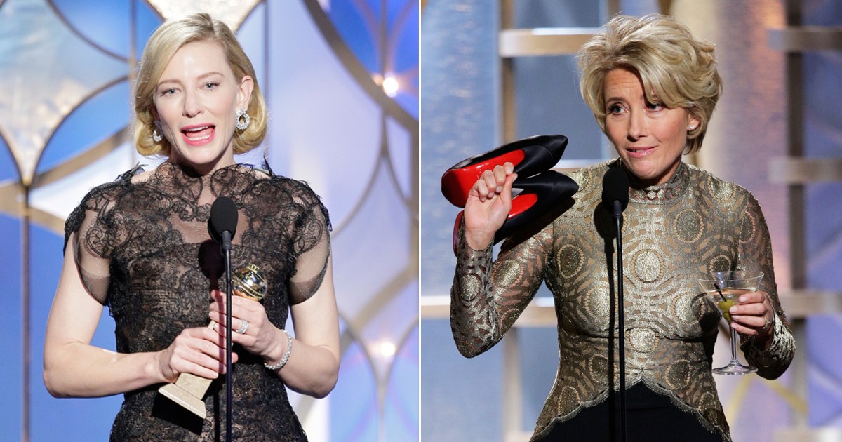 Celebs Who Have Been Over-Served at the Golden Globes: Cate Blanchett, Emma Thompson and More - www.usmagazine.com