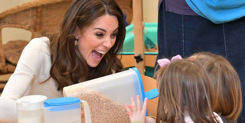 Kate Middleton Served Breakfast to Kindergarteners as She Visited a London Preschool - www.marieclaire.com - Britain - Centre - Birmingham