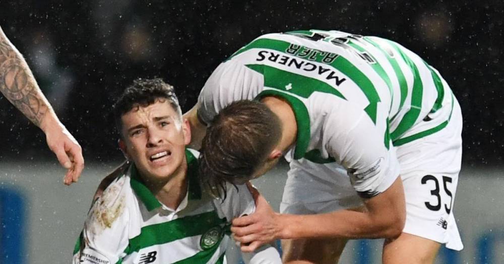 Neil Lennon gives Celtic star Mikey Johnston the death stare as injured winger lands in the bad books - www.dailyrecord.co.uk