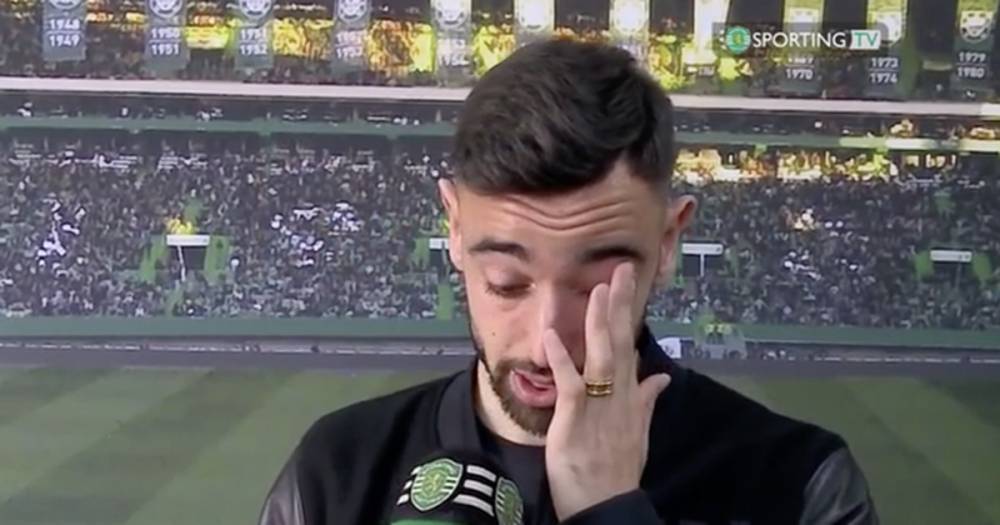 Manchester United signing Bruno Fernandes breaks down in tears during Sporting interview - www.manchestereveningnews.co.uk - Manchester - Lisbon