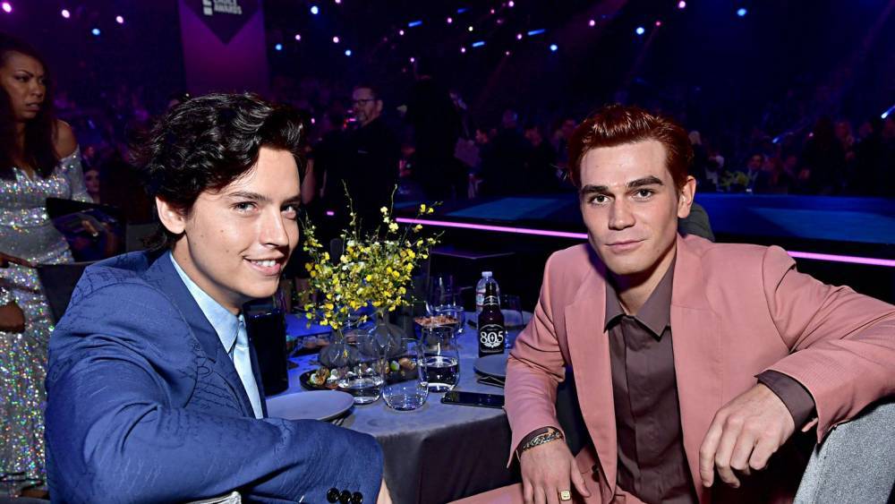 Why Did KJ Apa Sell Cole Sprouse's Used Under-Eye Masks To Joe Keery? - www.mtv.com