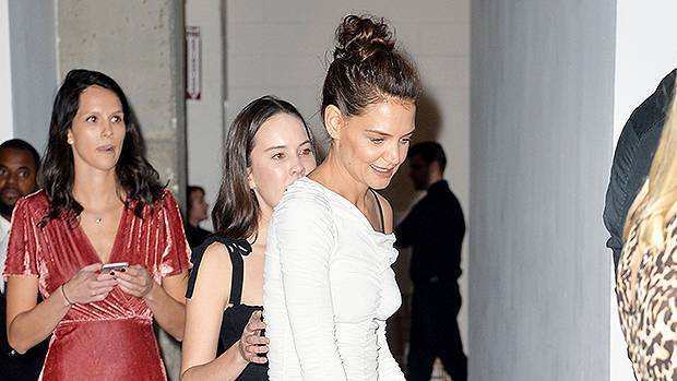 Katie Holmes, 41, Stuns In Clingy White Ruched Dress At NYC Benefit Dinner — Pic - hollywoodlife.com - Australia - USA - Manhattan