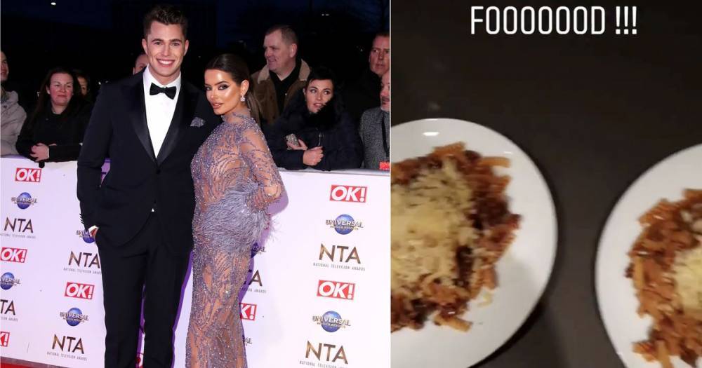 Curtis Pritchard and Maura Higgins put on united front as he makes romantic dinner following NTA presenting gig - www.ok.co.uk