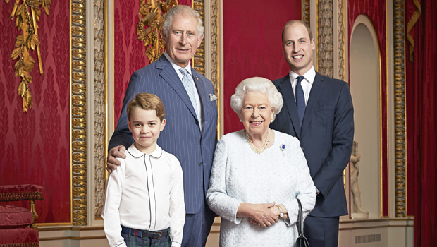 Prince George, 6, Looks So Grown Up In New Royal Portrait With Queen Elizabeth, Dad &amp; Grandpa - hollywoodlife.com