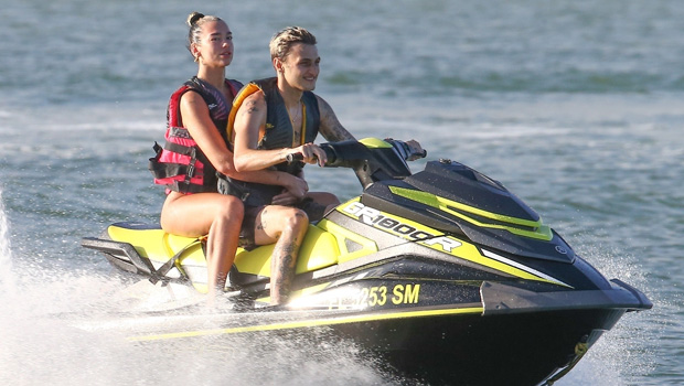 Dua Lipa &amp; BF Anwar Hadid Cozy Up &amp; Ride The Waves On Jet Skis In Miami — See Pics - hollywoodlife.com