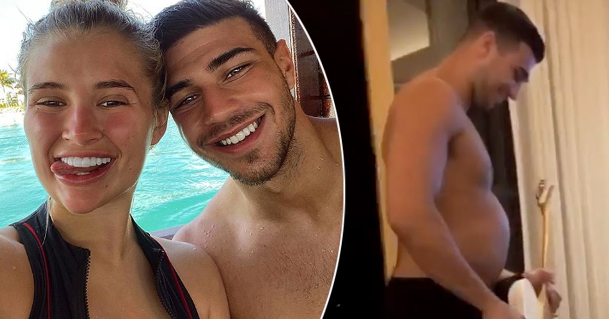 Molly-Mae Hague says she’s 'crying' as boyfriend Tommy Fury shows off his 'belly' while on holiday - www.ok.co.uk - Hague - Maldives