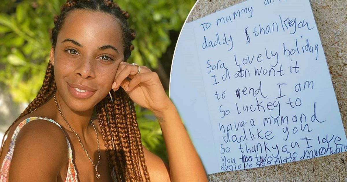 Rochelle Humes melts hearts as she reveals adorable handwritten letter from daughter Alaia-Mai, six - www.ok.co.uk - Maldives