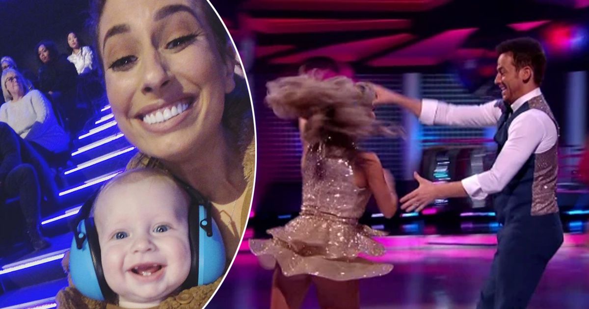 Stacey Solomon takes baby son Rex to Dancing on Ice as they support Joe Swash in matching outfits - www.ok.co.uk