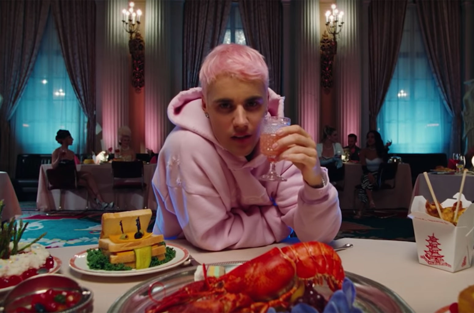 Justin Bieber Rocks Pink Hair, Dines on Exotic Desserts in 'Yummy' Video: Watch - www.billboard.com