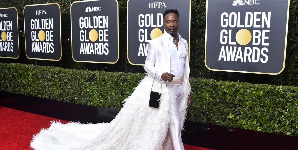 Billy Porter Just Pulled up to the Golden Globes in the Largest Feathery Train - www.cosmopolitan.com