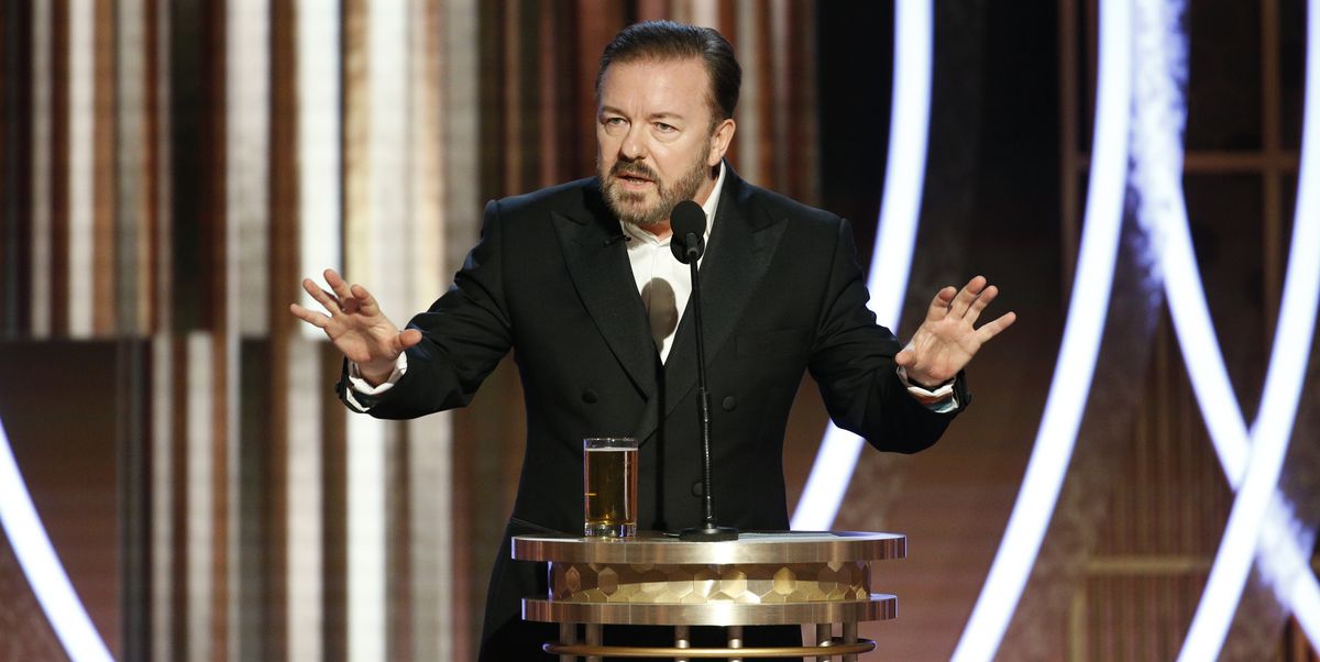 The Internet Is Freaking Out Over Ricky Gervais's Opening Monologue at the Golden Globes - www.cosmopolitan.com
