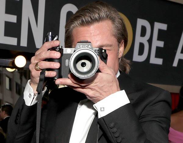 See Brad Pitt Stop for a Photography Lesson at the 2020 Golden Globes, Because Why Not - www.eonline.com - Hollywood