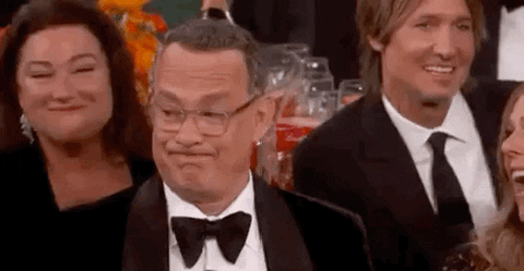 Tom Hanks Becomes Viral Meme After Reaction to Ricky Gervais’ Monologue at the 2020 Golden Globes - www.usmagazine.com