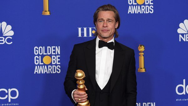 Brad Pitt makes Titanic gag as he thanks Leonardo DiCaprio at Golden Globes - www.breakingnews.ie - Hollywood - county Atlantic
