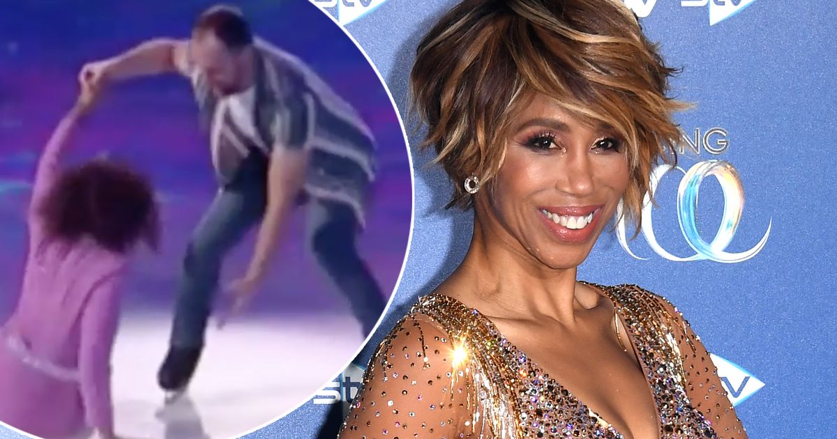 Dancing On Ice fans praise Trisha Goddard for getting back up after taking horrific first fall - www.ok.co.uk