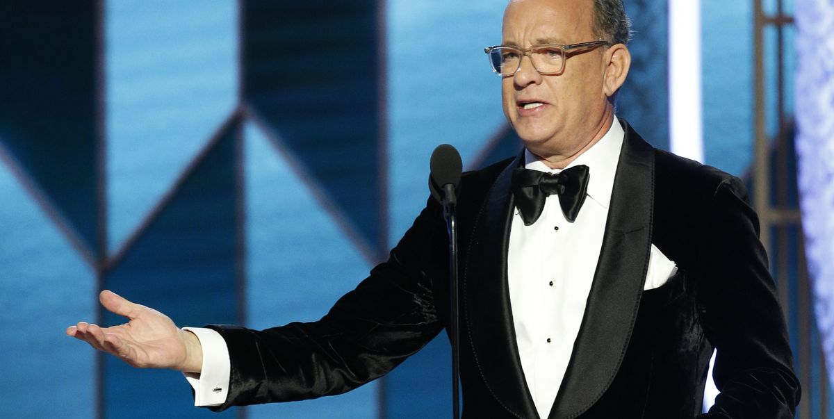 Tom Hanks Got Teary-Eyed While Accepting the Cecil B. DeMille Award at the 2020 Golden Globes - www.elle.com - county Rogers