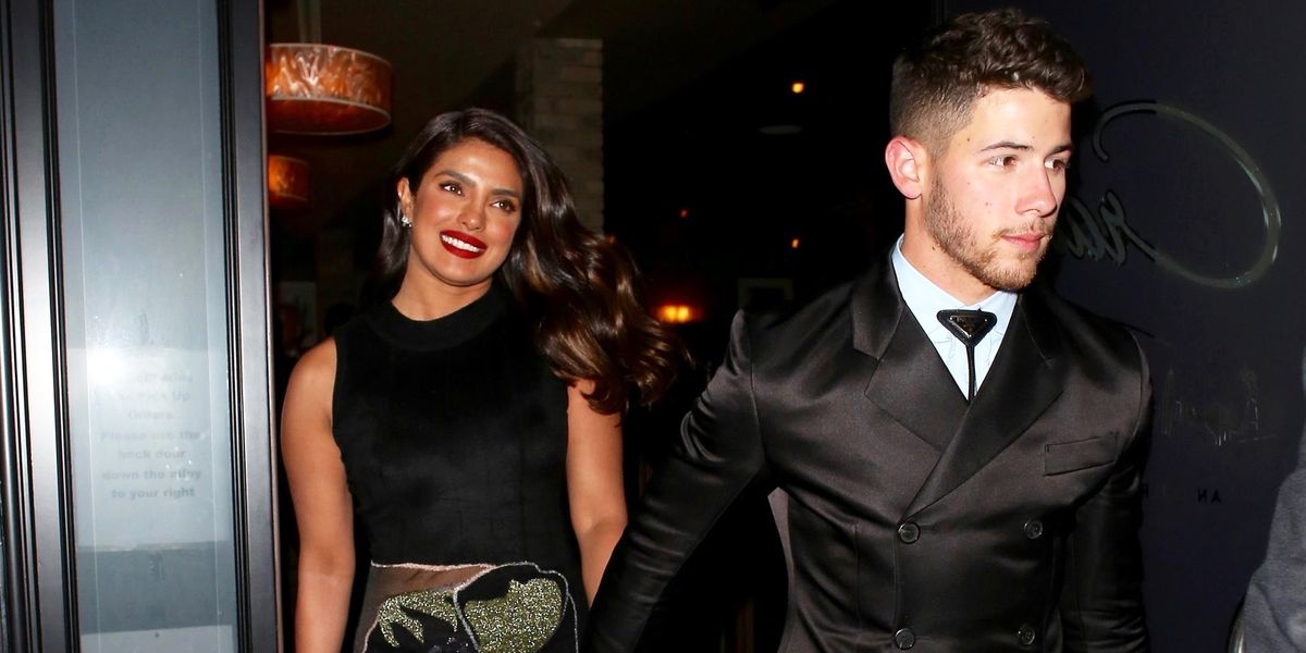 Priyanka Chopra Wore a Sexy Sheer Skirt With Nick Jonas to a Dinner Date After the Golden Globes - www.elle.com
