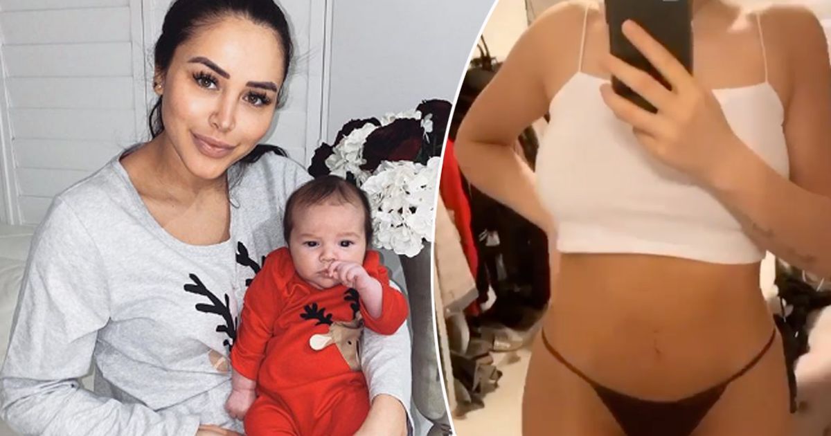 Marnie Simpson shows off incredible post-baby body after birth of son Rox as she poses in underwear - www.ok.co.uk