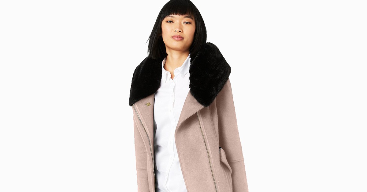 Ends Today! Save Nearly $250 on This Calvin Klein Wrap-Style Coat - www.usmagazine.com