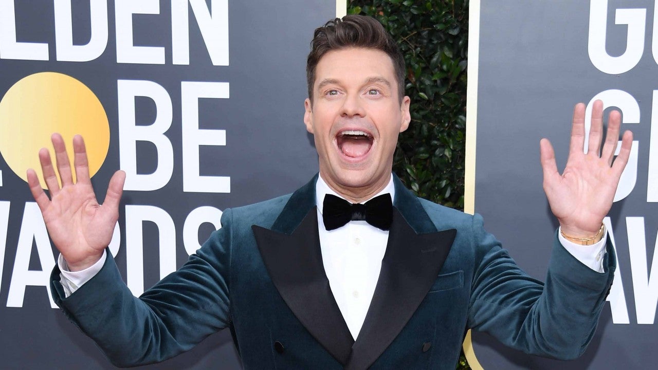 Ryan Seacrest Falls Out of His Chair on 'Live': See Kelly Ripa's Stunned Reaction - www.etonline.com