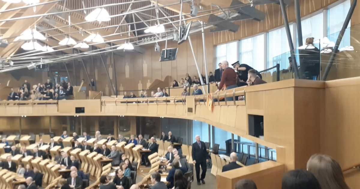 Drama at Holyrood as First Minister's Questions crashed by climate protesters - www.dailyrecord.co.uk - Scotland