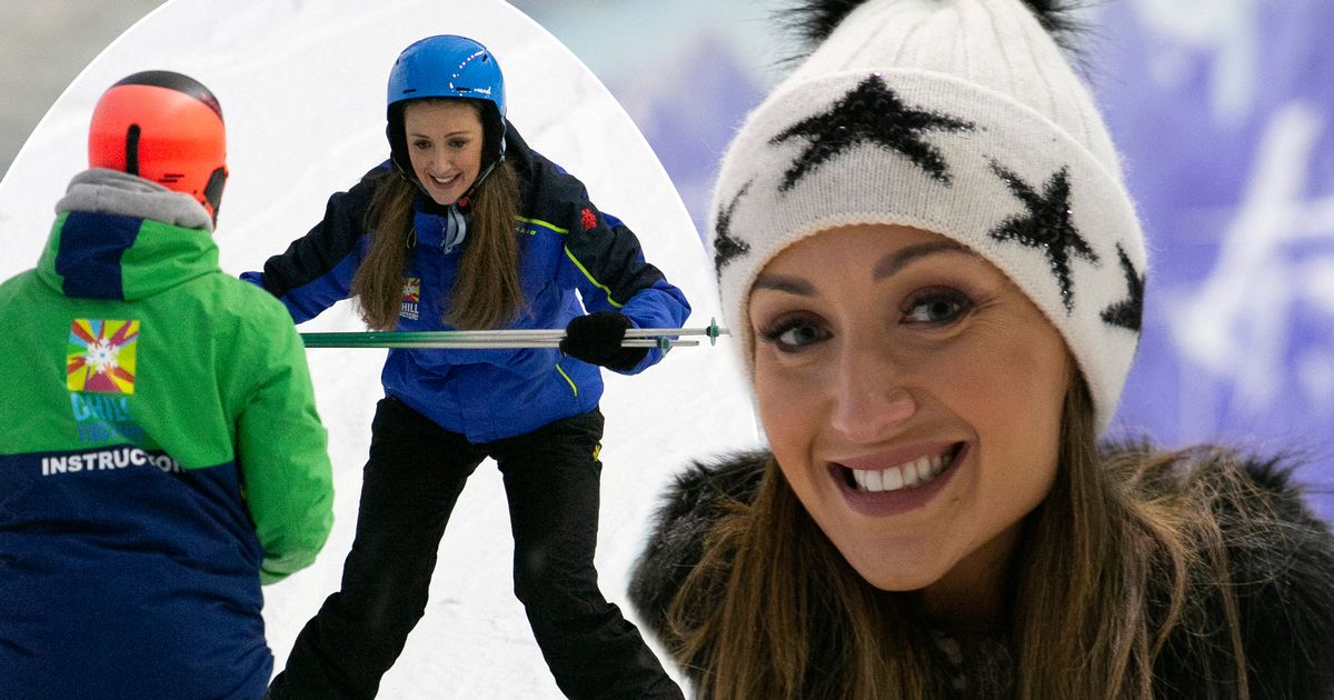 Catherine Tyldesley swaps Strictly for the slopes as she learns how to ski in one day - www.ok.co.uk - Manchester