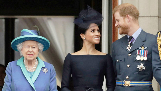 Queen Elizabeth ‘Plans’ To Work With Prince Harry &amp; Meghan Markle On ‘Step Back’ From Royal Life - hollywoodlife.com