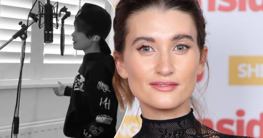 Charley Webb wows fans with incredible video of son Buster showing off his singing skills - www.ok.co.uk