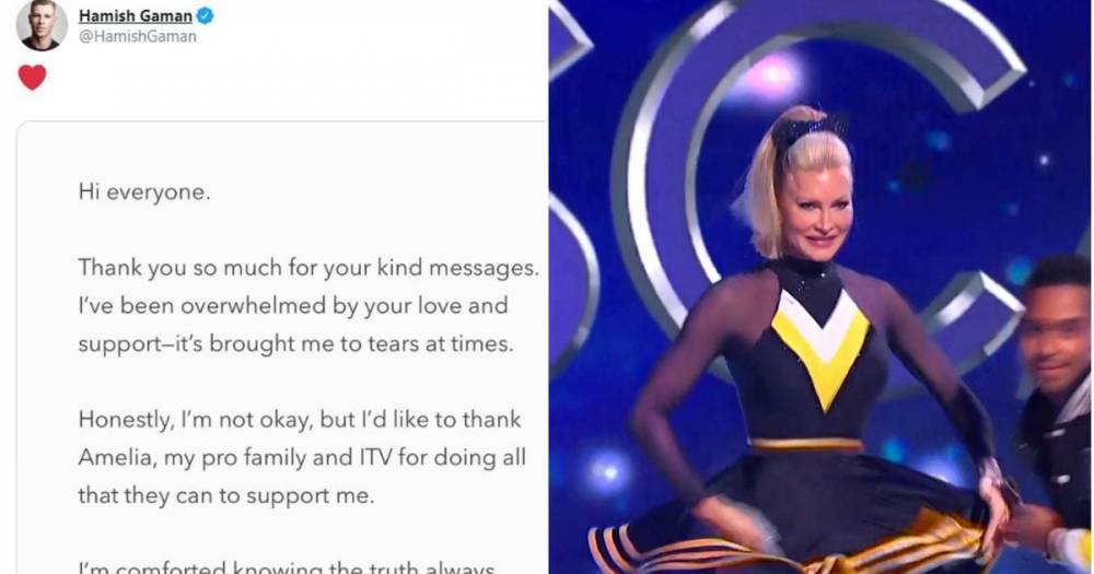 Dancing On Ice's Hamish Gaman issues cryptic 'not ok' update on Caprice row - www.manchestereveningnews.co.uk