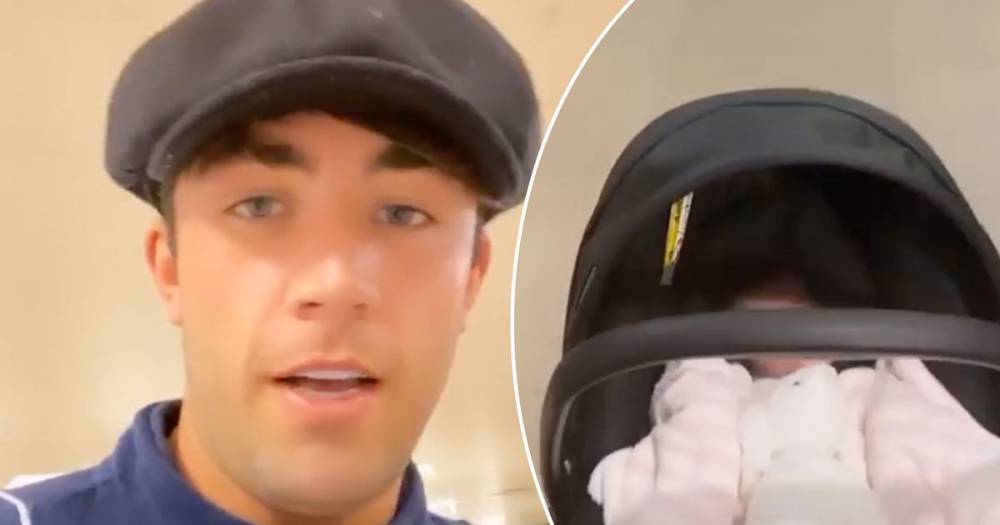 Jack Fincham enjoys day out with baby daughter Blossom as he pushes pram 'for the first time' - www.ok.co.uk