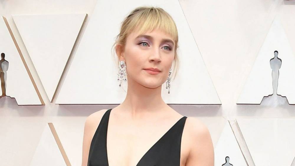 Saoirse Ronan Is Gorgeous in Plunging Peplum Gown at Oscars Red Carpet - www.etonline.com - Hollywood