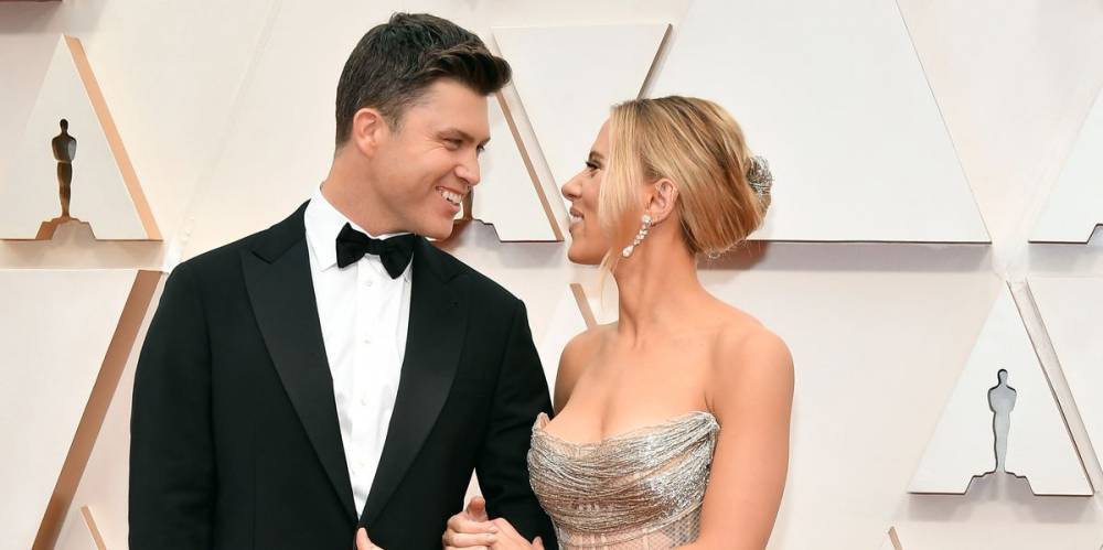 Scarlett Johansson and Colin Jost Looked So Damn Cute on the Oscars Red Carpet - www.cosmopolitan.com