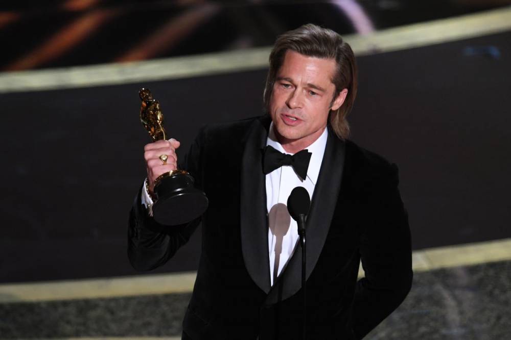 Brad Pitt Blasts Senate's Impeachment Proceeding in Oscars Acceptance Speech - www.tvguide.com - Hollywood