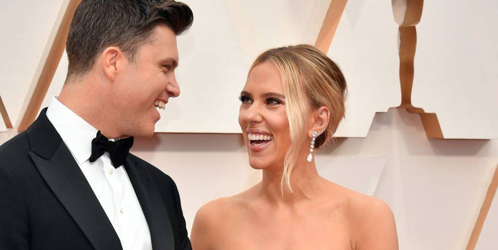 Scarlett Johansson and Colin Jost Continue Their Red Carpet Streak at 2020 Oscars - www.elle.com