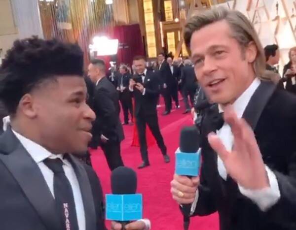 Cheer's Jerry Harris Freaking Out Over His Oscars Interview With Brad Pitt Is So Pure - www.eonline.com